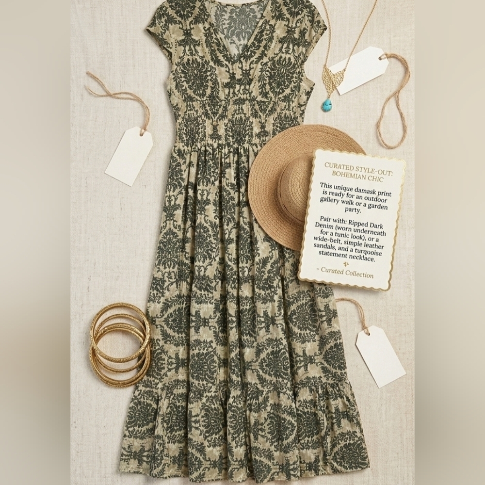 Floral Print Maxi Dress